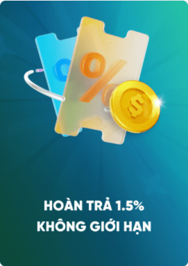 Hoàn trả 1,5%