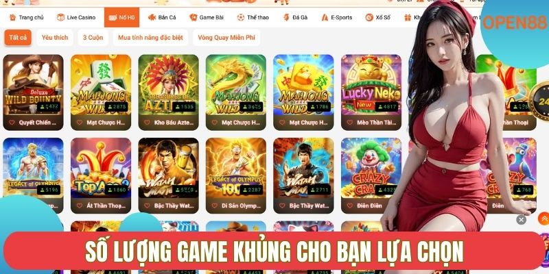 Số lượng game khủng cho bạn lựa chọn